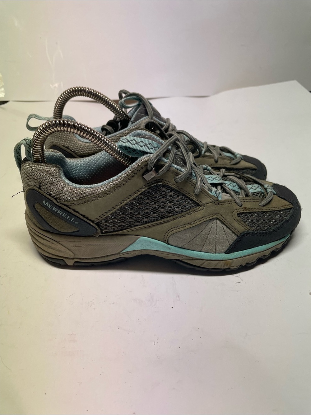 Merrell Avian Light Ventilator Women Shoes 6 Dusty Olive Green Leather Hiking